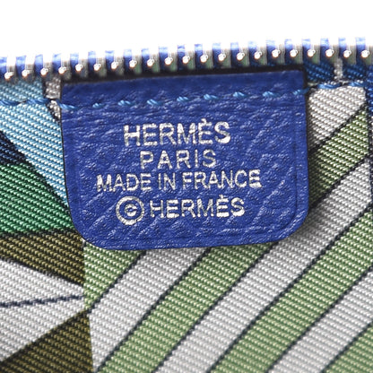 Hermes Epsom Silk'in Coin Purse Bleu Electrique 6 of 8