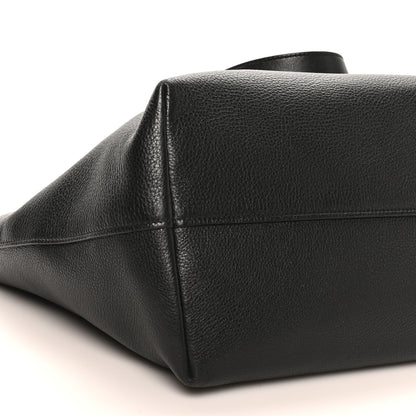 Prada Vitello Daino Pocket Shopping Tote Black 8 of 9