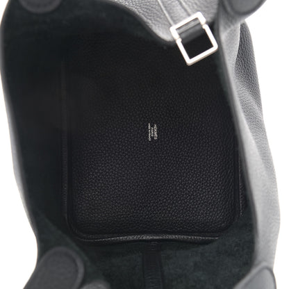 Hermes Taurillon Clemence Picotin Lock 22 MM Black 5 of 9