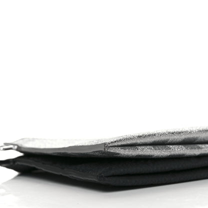 Louis Vuitton Damier Glitter Taurillon Monogram In The Loop Trio Pouch Black Silver 7 of 8