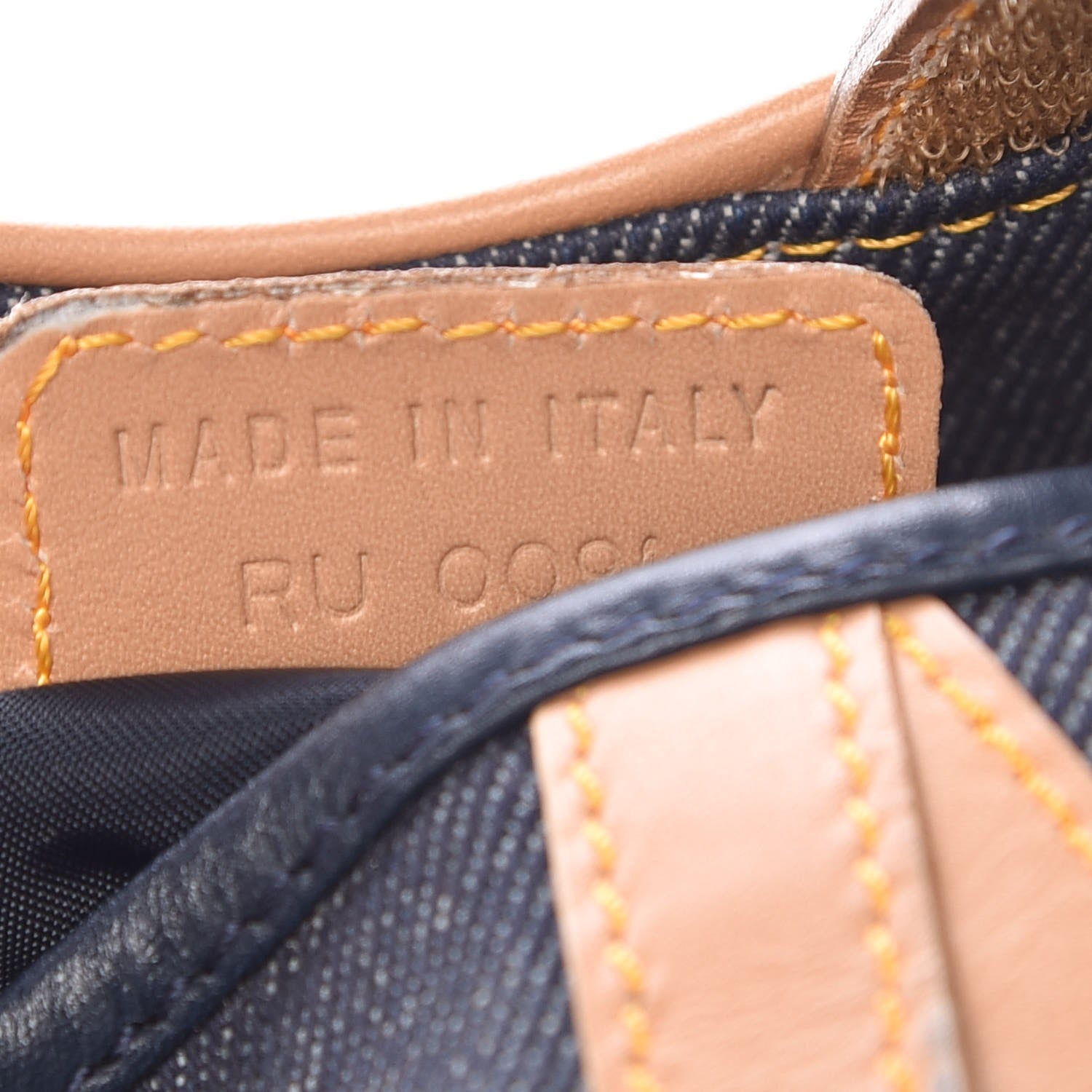 Christian Dior Denim Calfskin Saddle Bag Blue 7 of 8