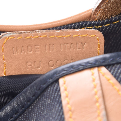 Christian Dior Denim Calfskin Saddle Bag Blue 7 of 8