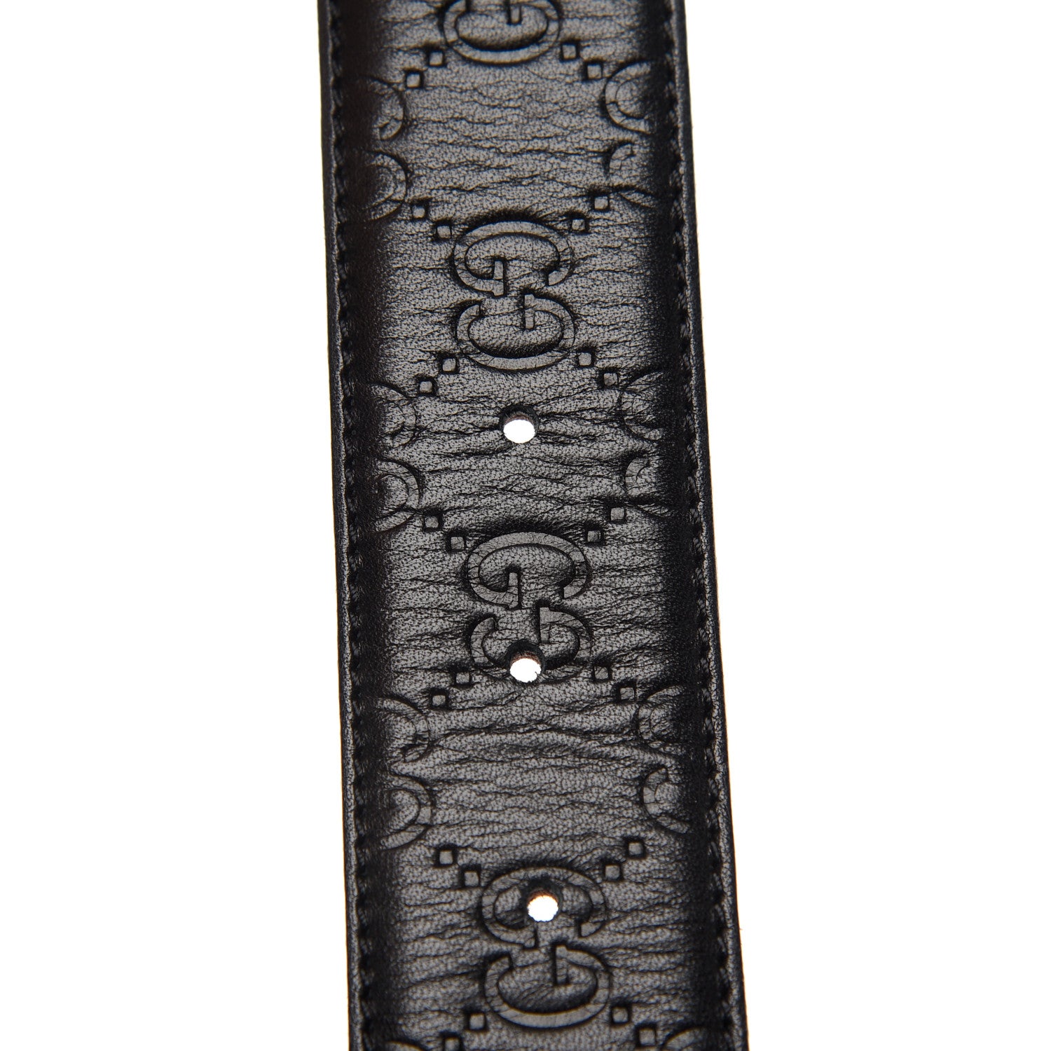 Gucci Guccissima Interlocking G 40mm Belt 90 36 Black 4 of 5