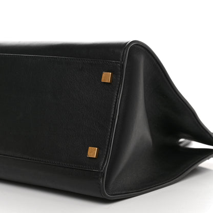 Saint Laurent SAINT LAURENT Calfskin Large Manhattan Shopper Tote Black 10 of 11