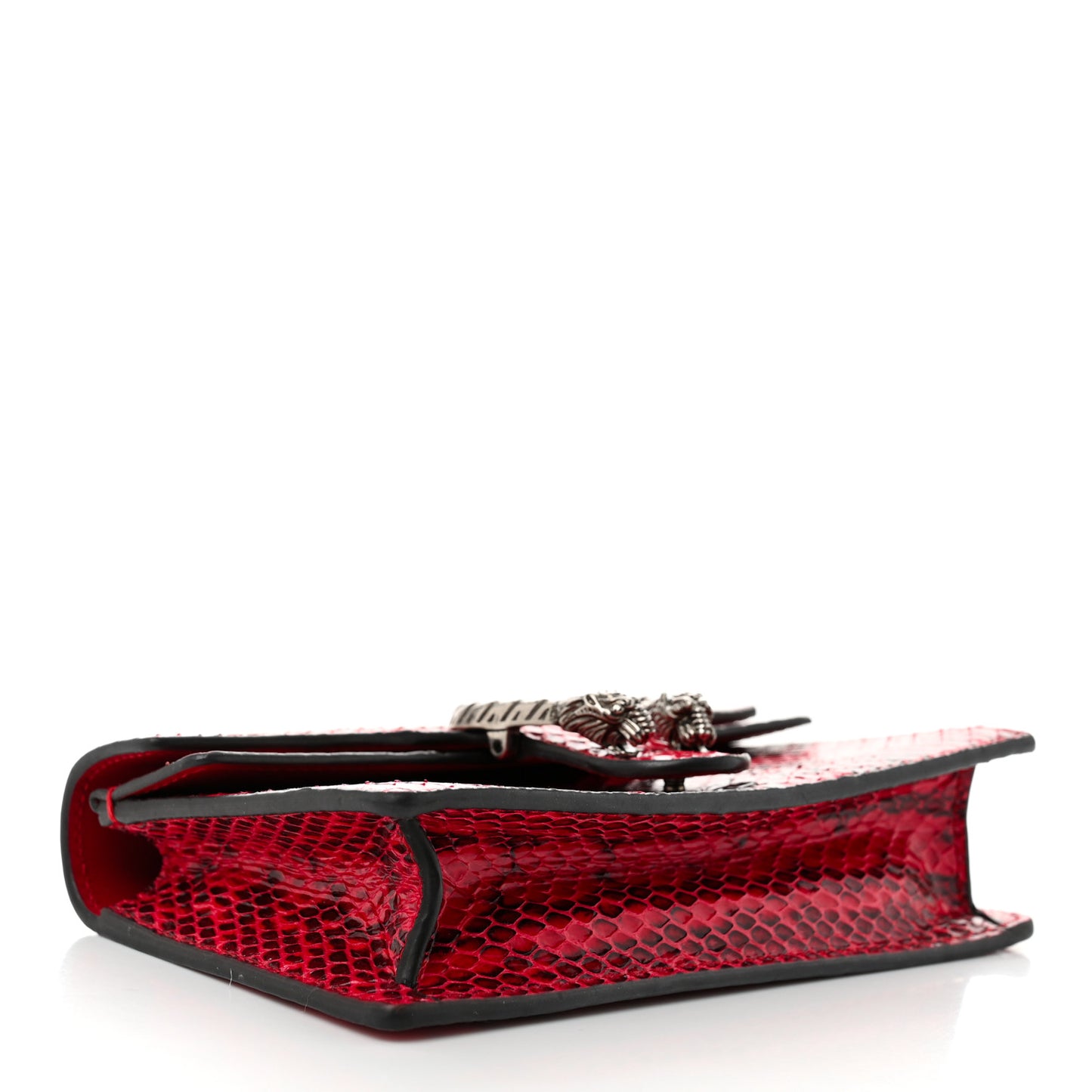 Snakeskin Super Mini Dionysus Shoulder Bag Red