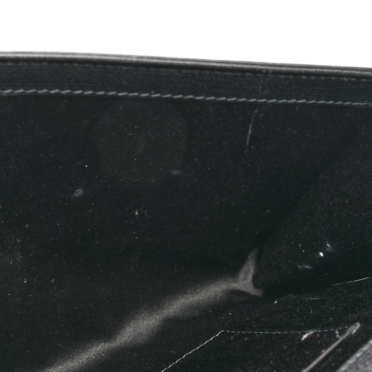 Textured Calfskin Classic Y Ligne Clutch Black