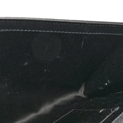 Saint Laurent Textured Calfskin Classic Y Ligne Clutch Black 9 of 11