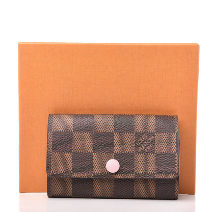 Louis Vuitton Damier Ebene Multicles 6 Key Holder Rose Ballerine 8 of 8