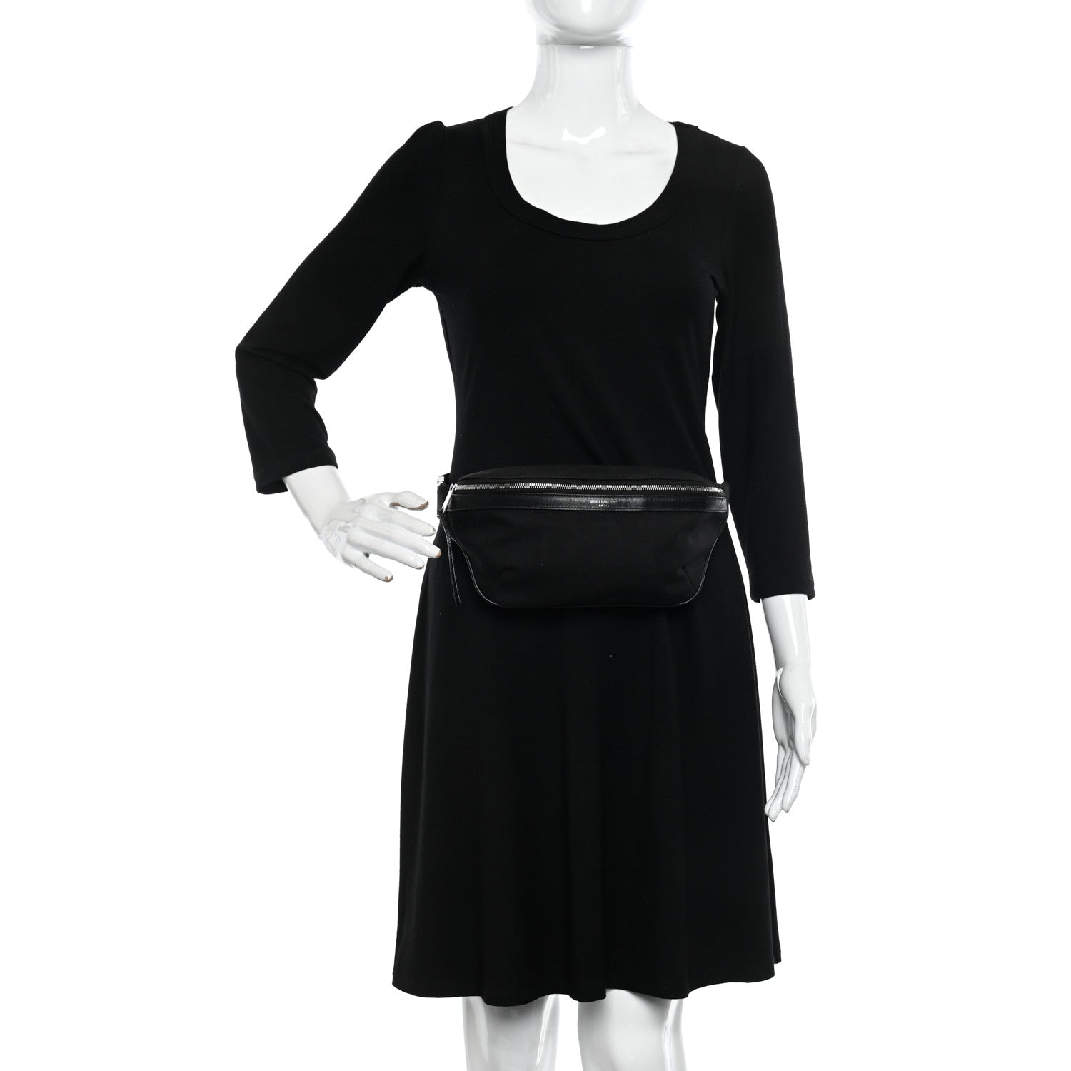 Saint Laurent Canvas Classic Belt Bag Black 2 of 10