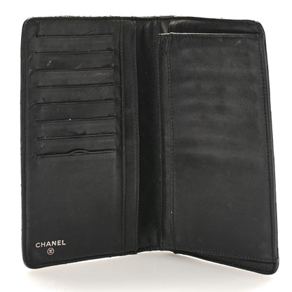 Chanel Patent Calfskin Quilted Yen Wallet Black 5 of 13