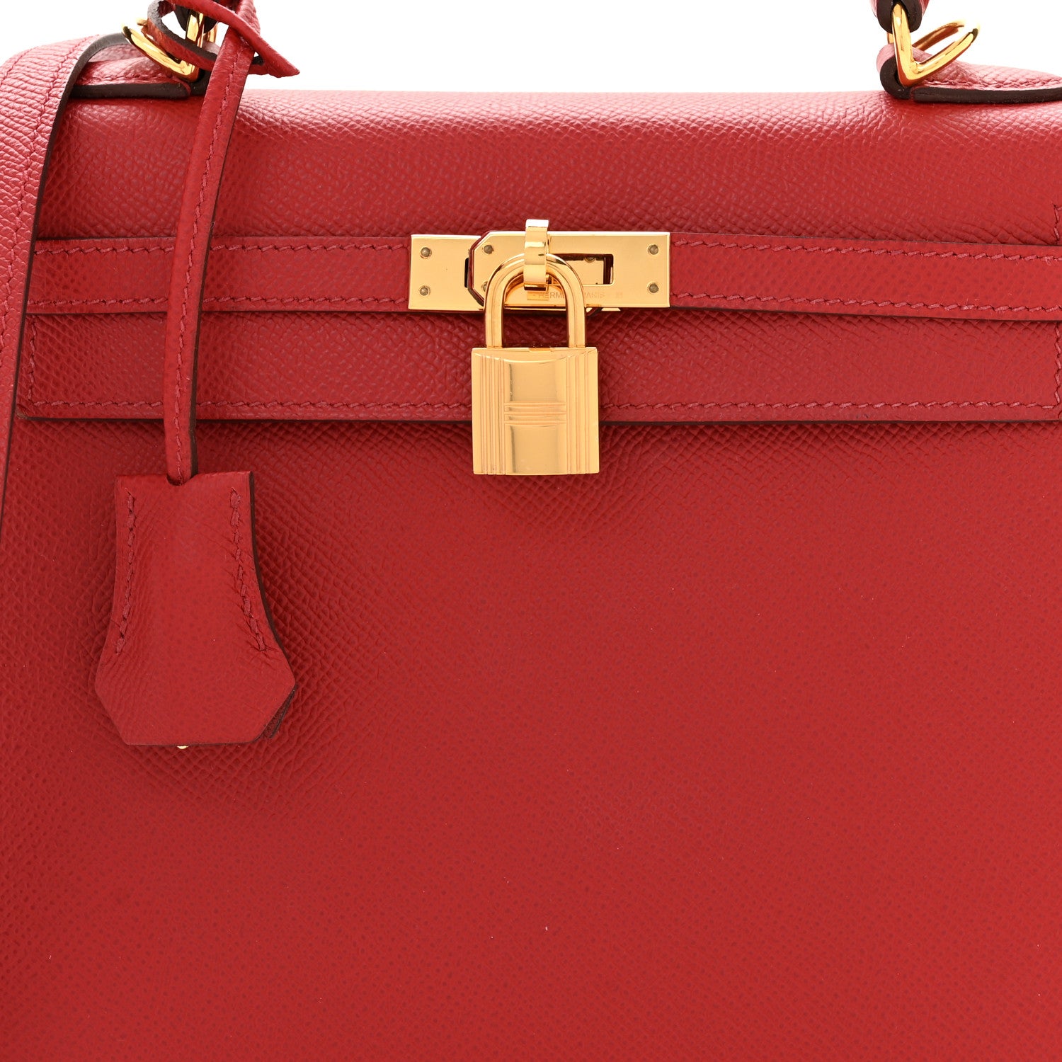 Hermes Epsom Kelly Sellier 25 Rouge Piment 8 of 12