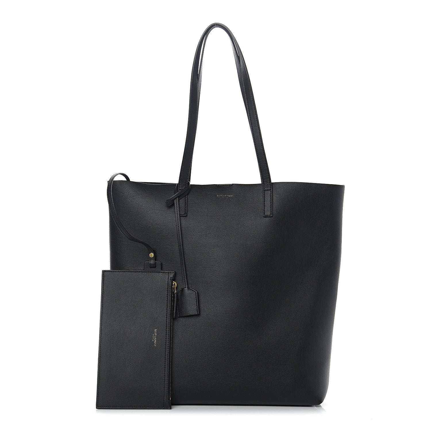 Saint Laurent Calfskin Medium Shopping Tote Black 1 of 9