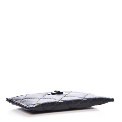 Chanel Aged Calfskin Quilted Reissue Card Holder So Black 4 of 9