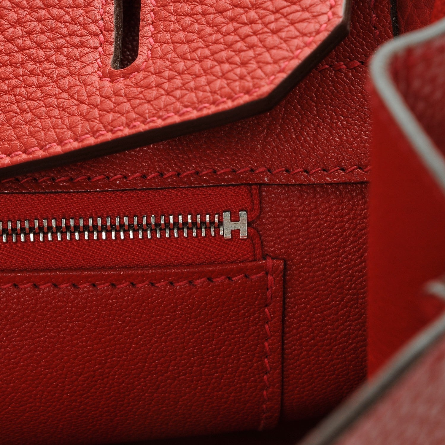 Hermes Togo Birkin 35 Rouge Casaque 21 of 23