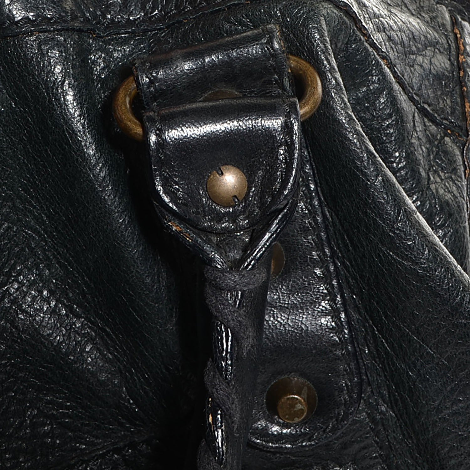 Balenciaga Chevre Classic Hardware Weekender Black 9 of 10