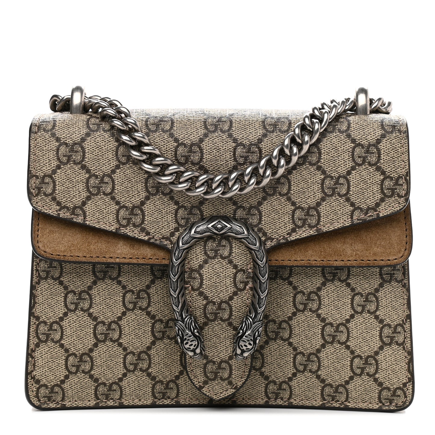 GG Supreme Monogram Mini Dionysus Shoulder Bag Taupe
