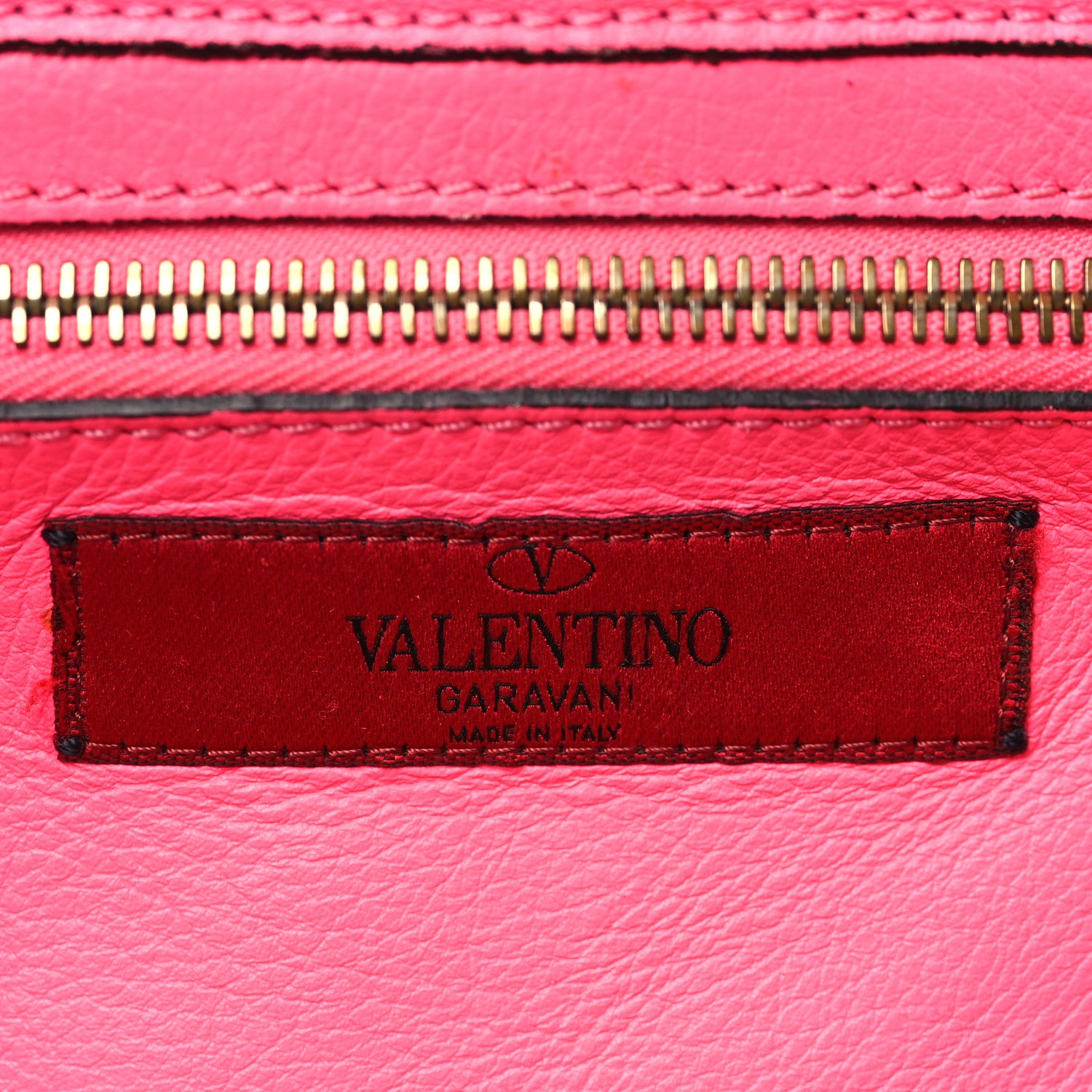 Valentino Garavani Vitello Small Rockstud Tote Fuxia Fluo 5 of 9