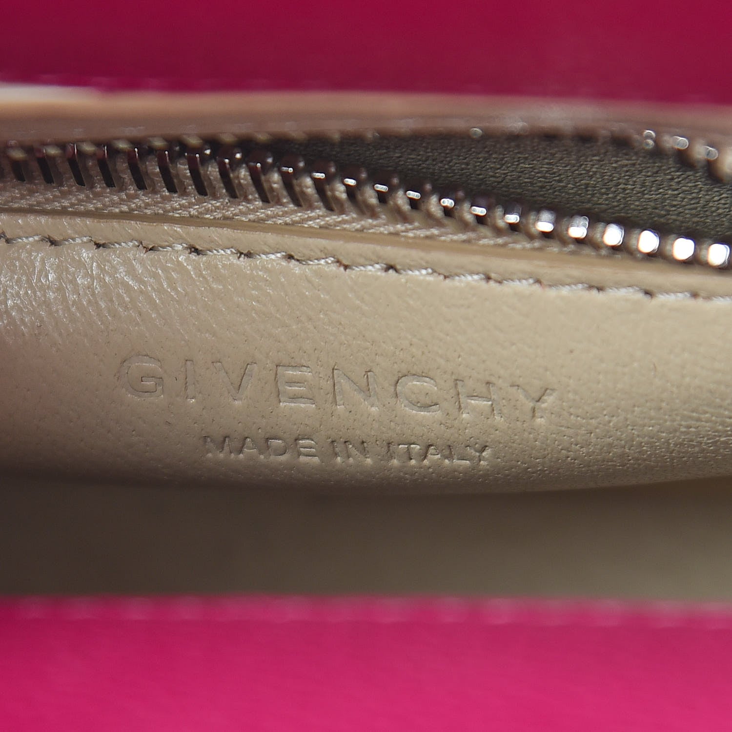 Givenchy Grained Calfskin Mini Horizon Satchel Fushia 6 of 22