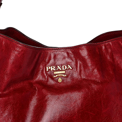 Prada Vitello Shine Tote Red 8 of 13