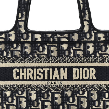 Christian Dior Oblique Mini Book Tote Blue Multicolor 8 of 11
