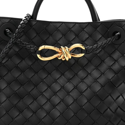 Bottega Veneta Nappa Intrecciato Small Andiamo Shoulder Bag Black 7 of 9
