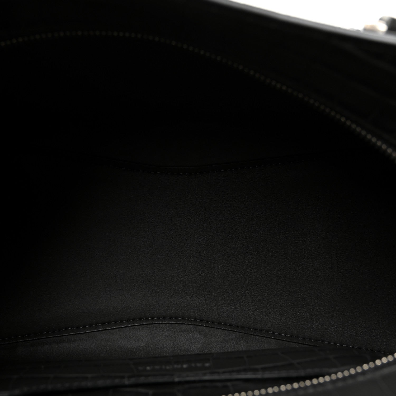 Balenciaga Shiny Supple Calfskin Crocodile Embossed Neo Classic Silver Hardware S City Dark Grey 5 of 9