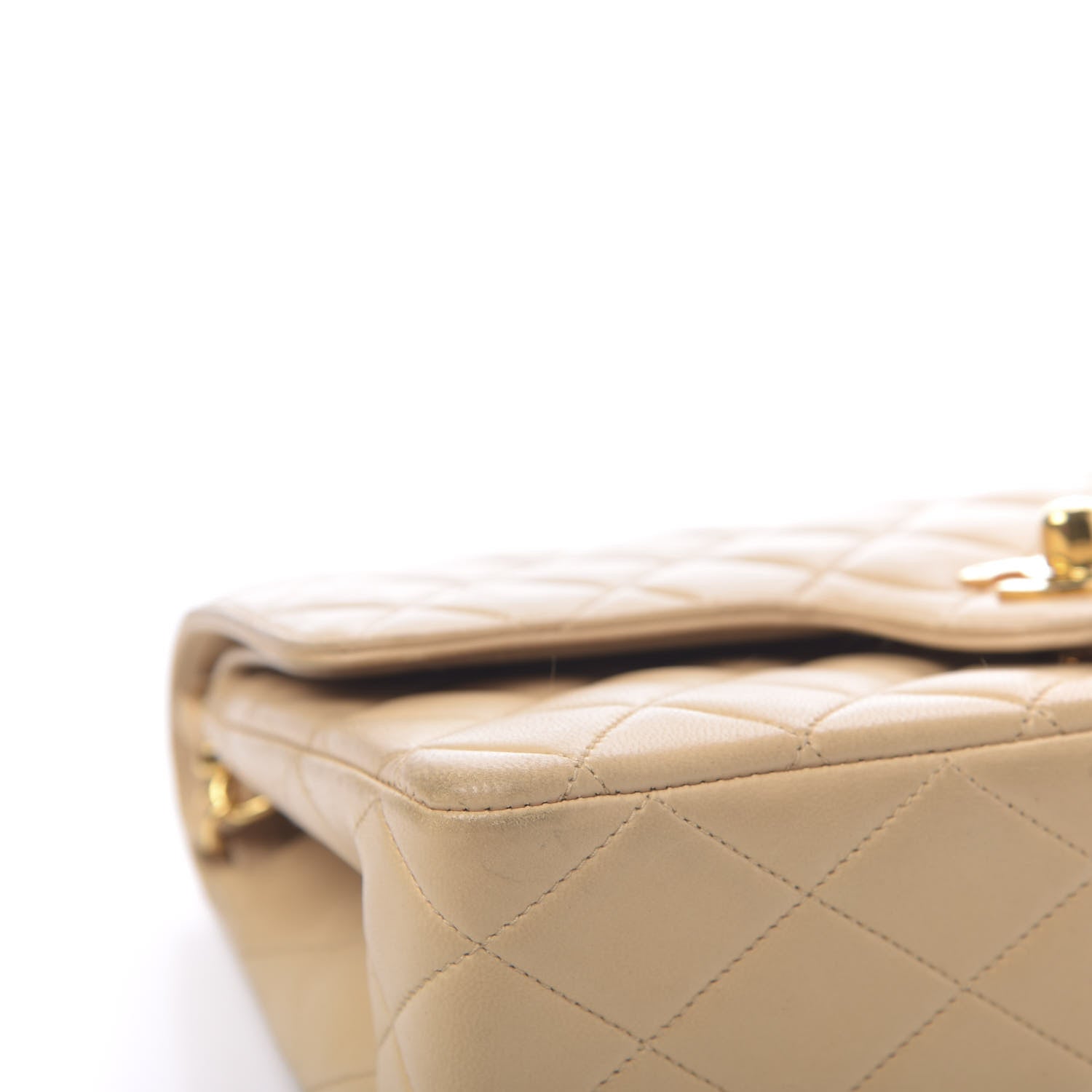 Chanel Lambskin Quilted Small Double Flap Beige 8 of 17