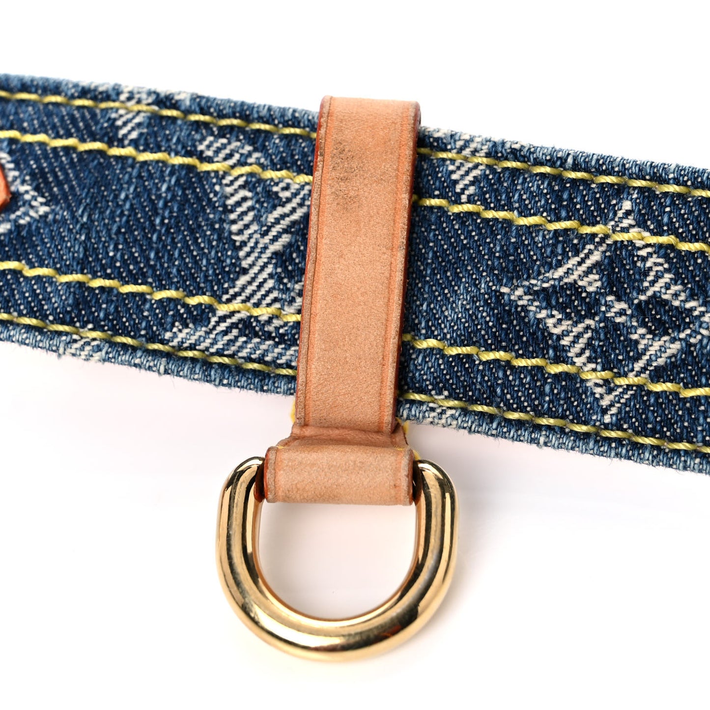 Monogram Denim Belt 80 32 Blue