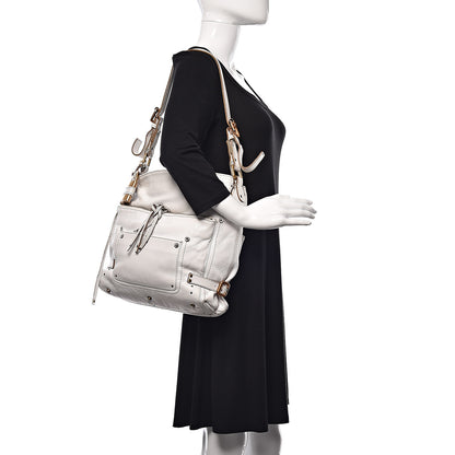 Chloe Calfskin Paddington Hobo White 2 of 36
