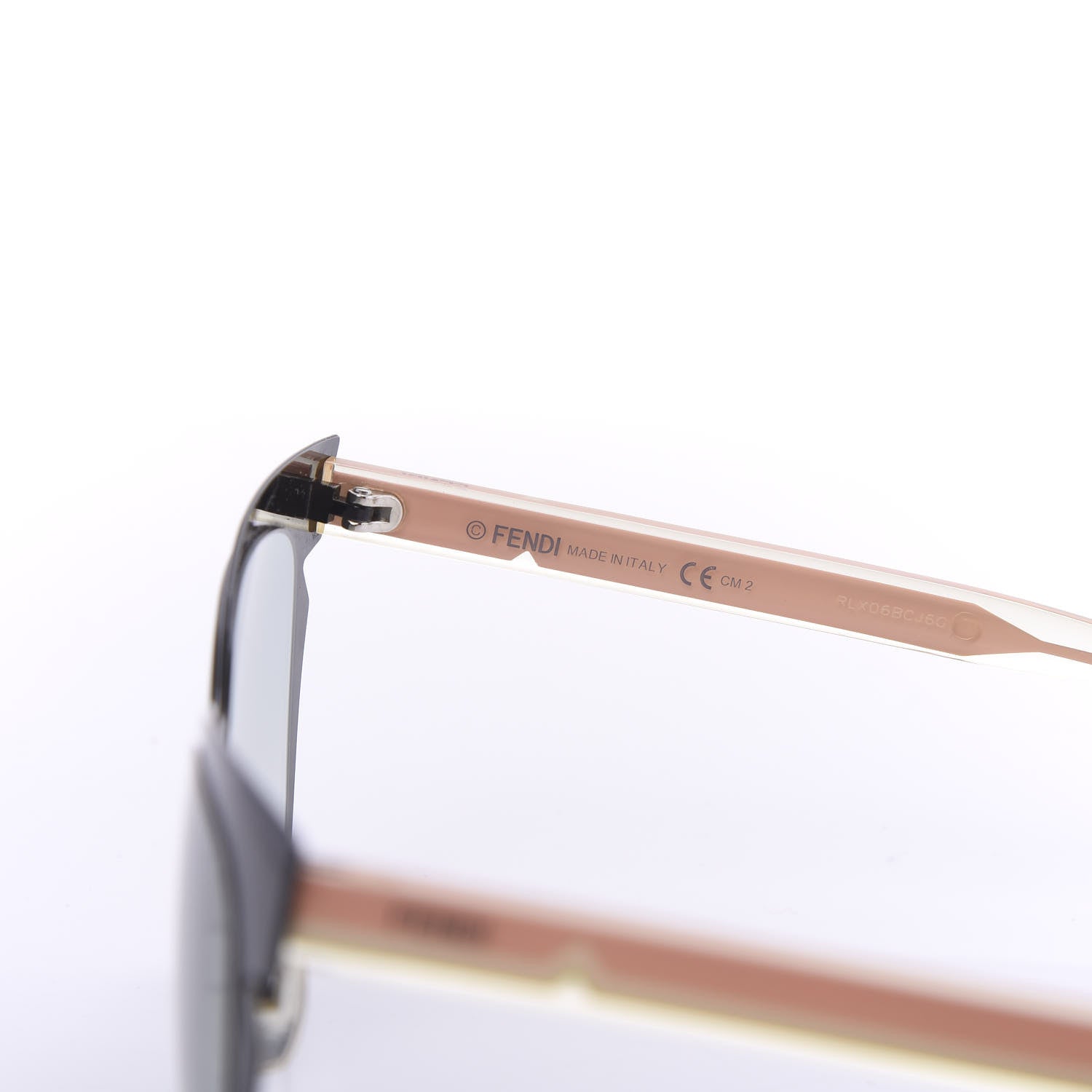 Fendi Cat Eye Lines Sunglasses FF 0133/S Black 6 of 7