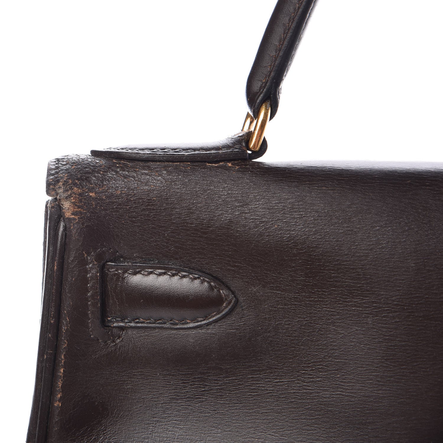Hermes Box Kelly Retourne 28 Chocolate 33 of 45