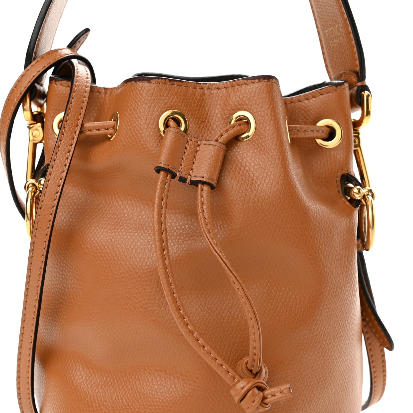 Vitello Cruise F is Fendi Mini Mon Tresor Bucket Bag Nocciola