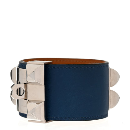 Hermes Swift Collier De Chien CDC Bracelet T3 Deep Bleu 3 of 5