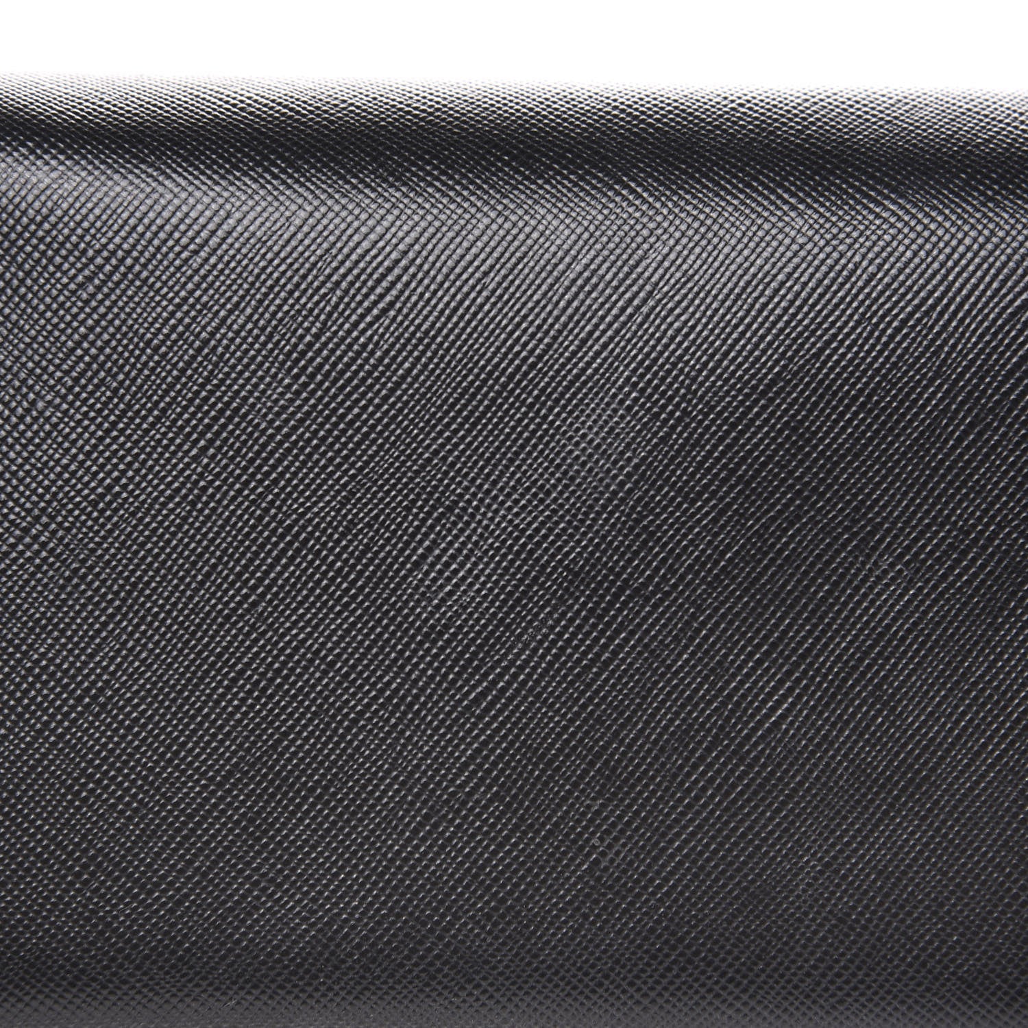 Prada Saffiano Metal Oro Chain Wallet Black 10 of 10