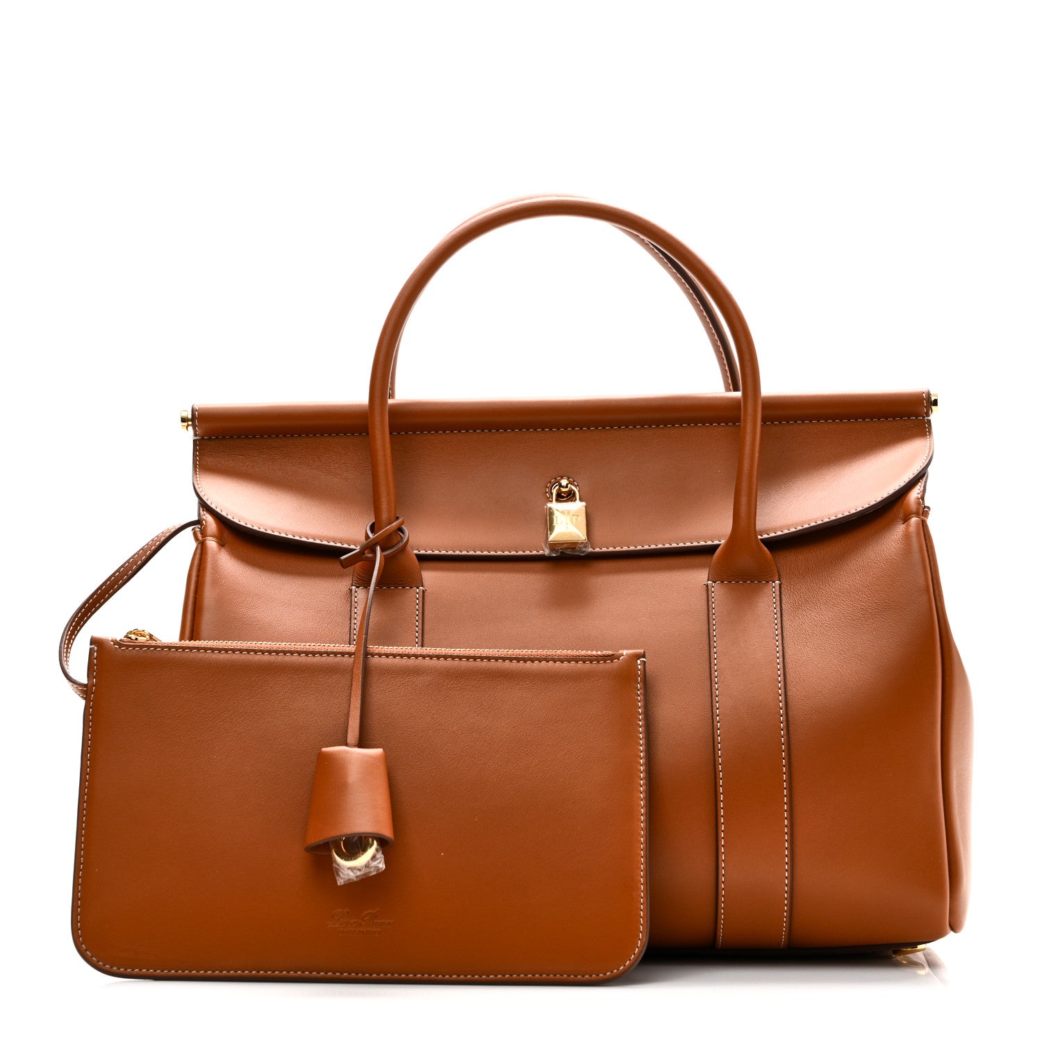 Loro Piana Calfskin L32 Loom Bag Warm Tan 3 of 11