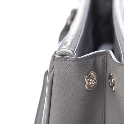 Prada Saffiano Small Galleria Double Zip Tote Marmo 13 of 18
