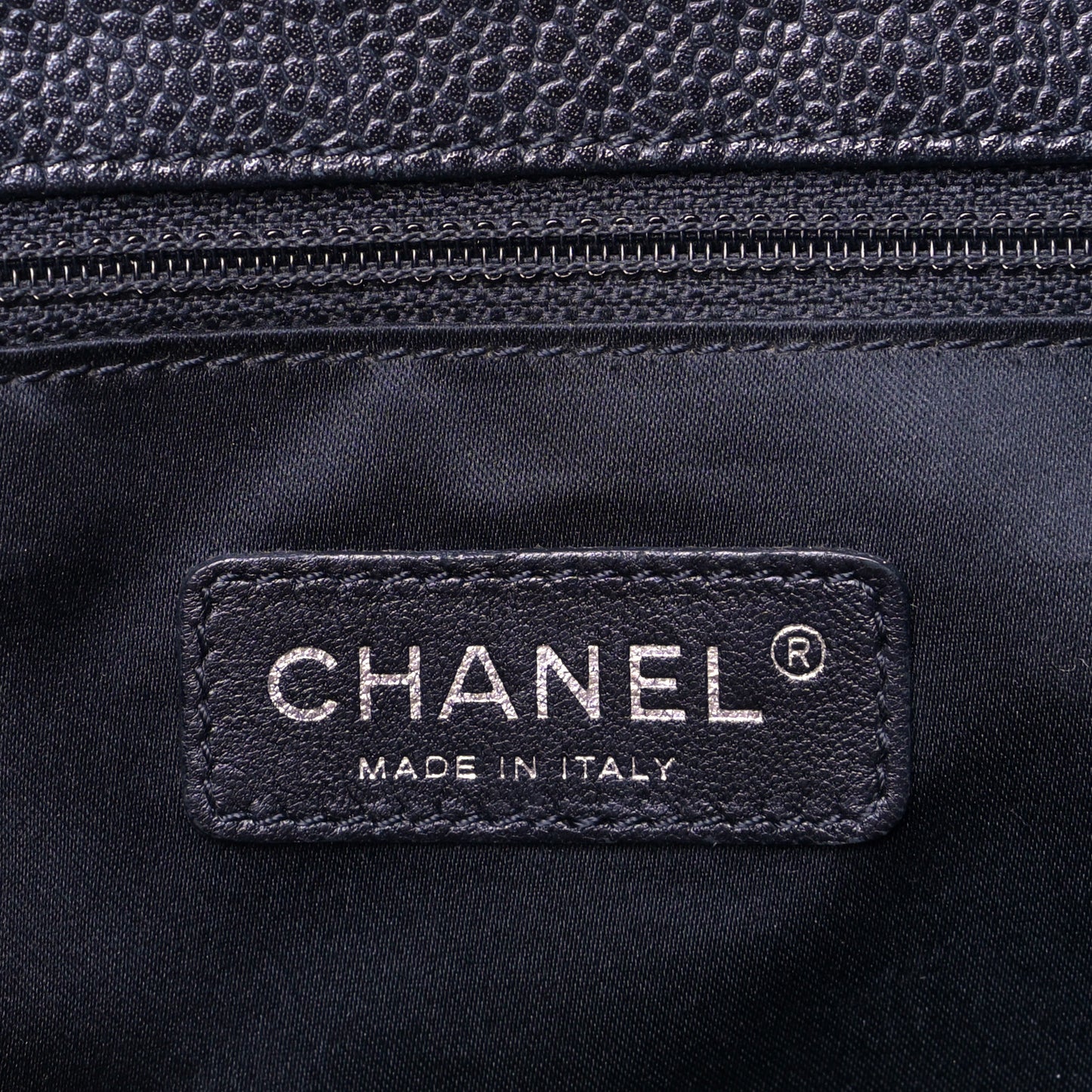 Caviar Quilted Grand Shopping Tote GST Black