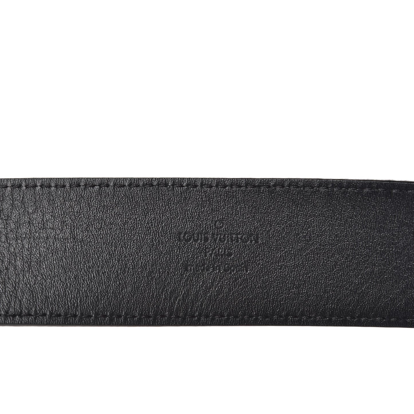 Suede Calfskin Mini Damier 40mm LV Initiales Belt 100 40 Black