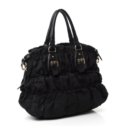 Prada Tessuto Nylon Gaufre Tote Black 3 of 21