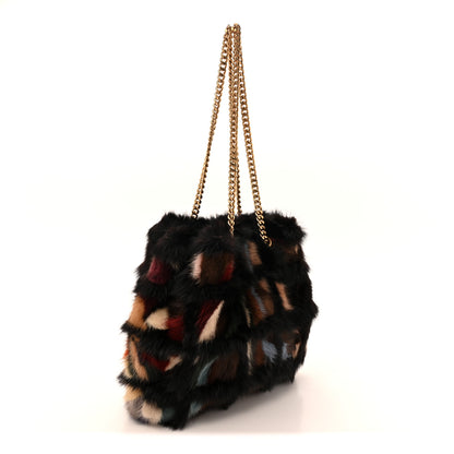 Chanel Mink Fur Tote Multicolor 3 of 13