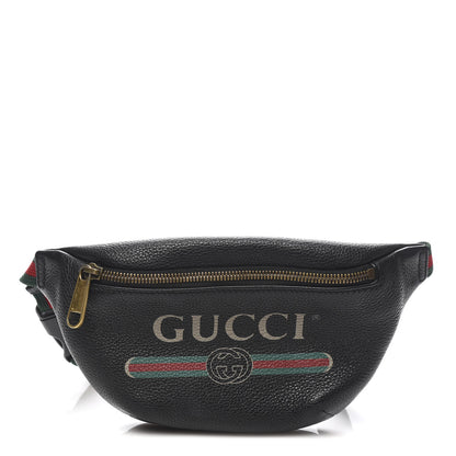 Gucci Grained Calfskin Small Logo Belt Bag Black 1 of 11