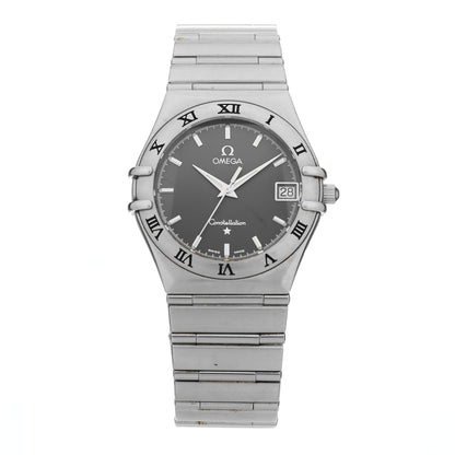 Omega Stainless Steel 33mm Constellation Quartz Watch Grey 1512.40 1 of 4