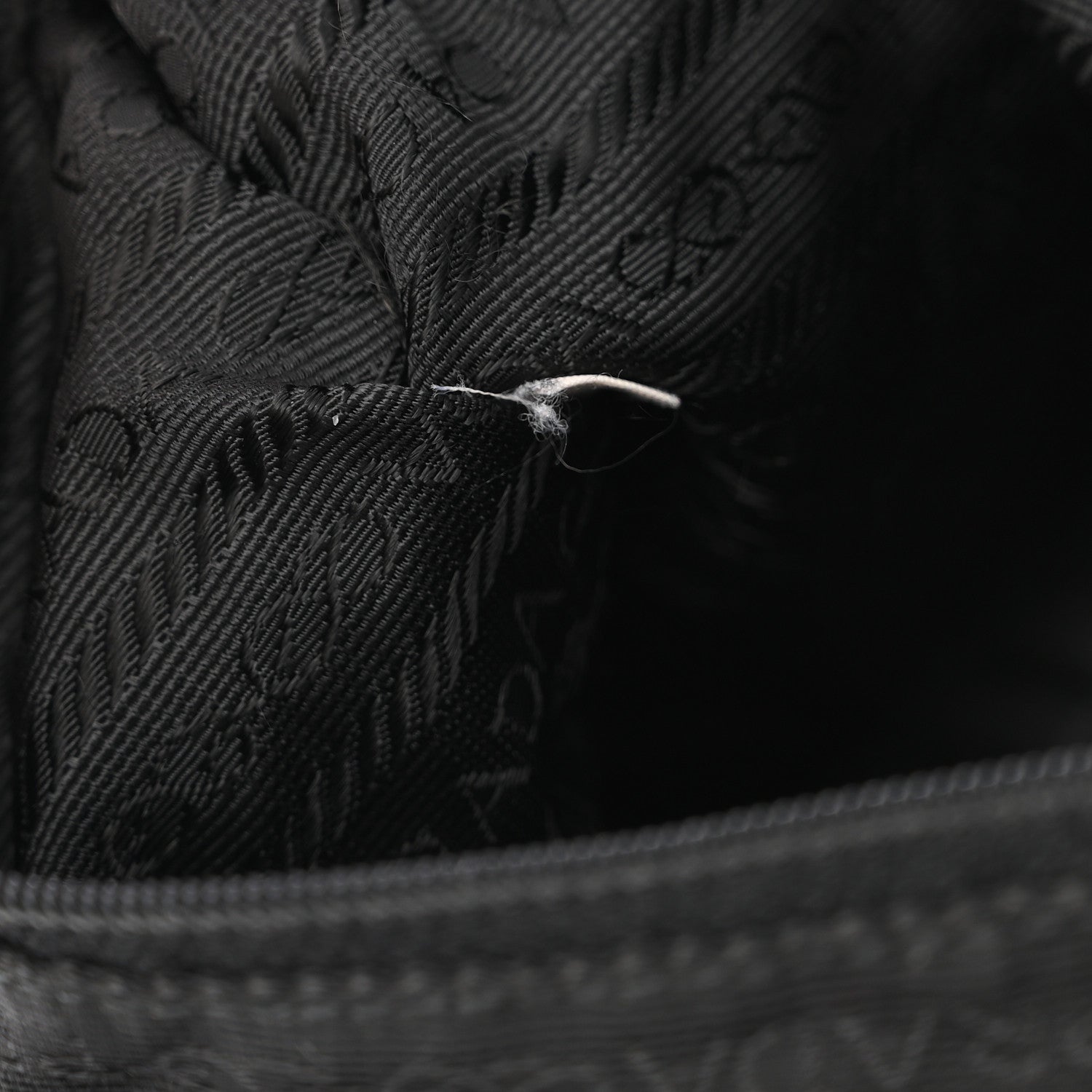 Prada Tessuto Nylon Calfskin Medium Backpack Black 7 of 14