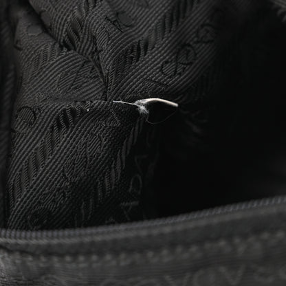 Prada Tessuto Nylon Calfskin Medium Backpack Black 7 of 14