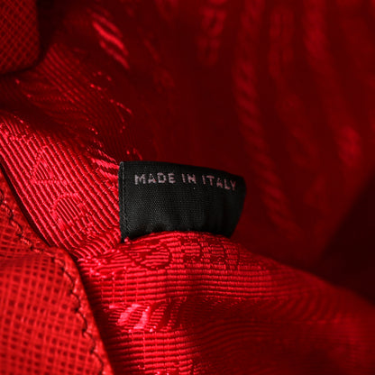 Prada Saffiano Medium Galleria Double Zip Tote Fuoco 8 of 12