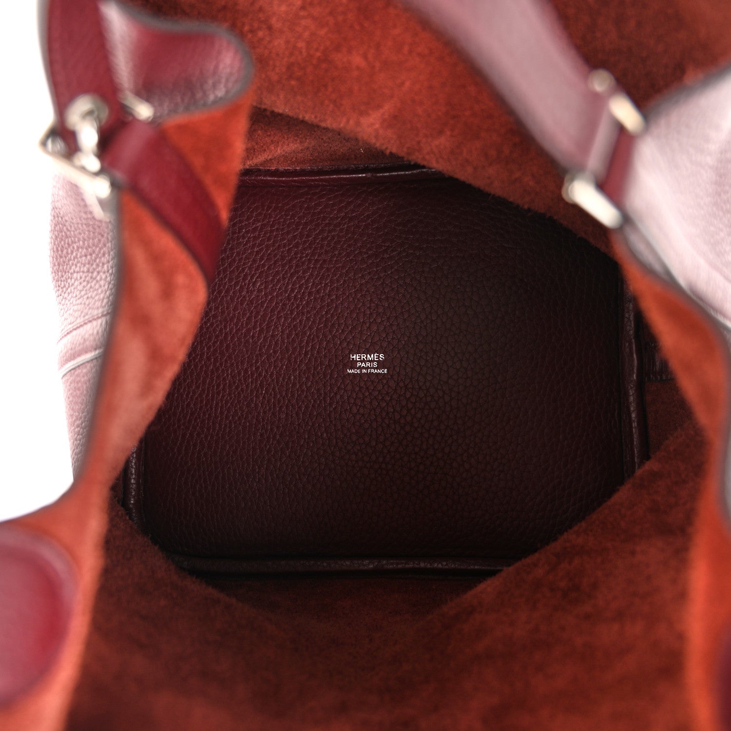 Hermes Taurillon Clemence Picotin Lock 22 MM Bordeaux 5 of 11