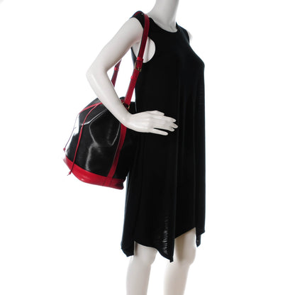 Louis Vuitton Epi Bi-Color Noe Castillan Red Black 2 of 8