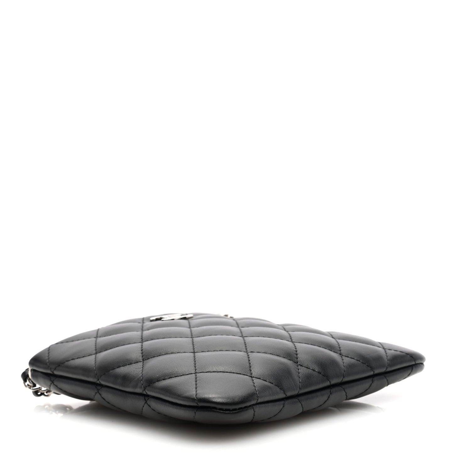 Lambskin Quilted Crossbody Bag Black