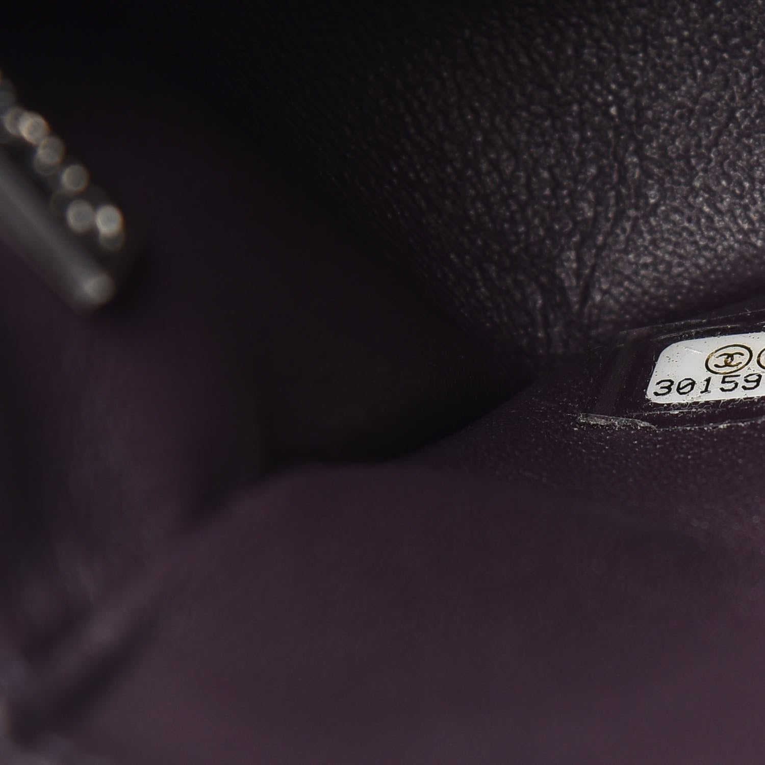 Chanel Lambskin Quilted Mini Rectangular Flap Dark Purple 7 of 12
