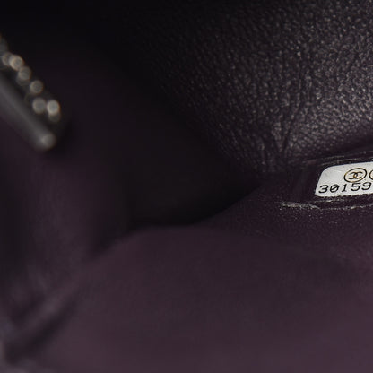 Chanel Lambskin Quilted Mini Rectangular Flap Dark Purple 7 of 12